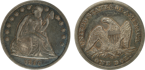 1850-O XF45 PCGS