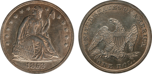 1853 AU58 NGC