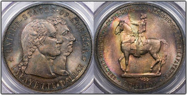 1900-dated Lafayette silver dollar