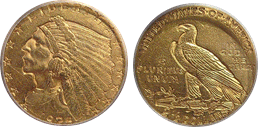 gold 2½ dollars 1796-1929